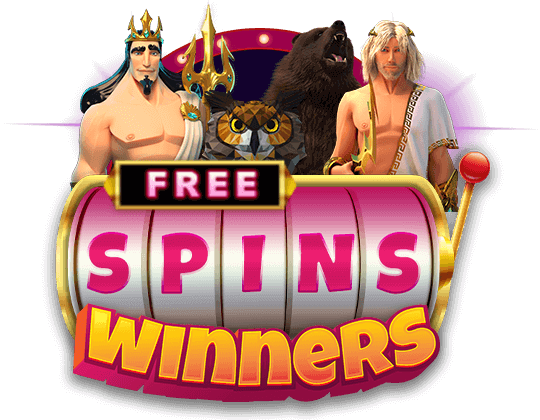 Free Spins Winners writing with slots characters